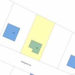 69 Washburn Ave, Newton, MA 02466 plot plan
