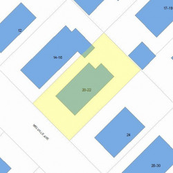 20 Melville Ave, Newton, MA 02460 plot plan