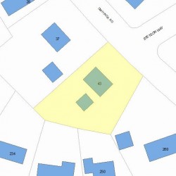 43 Dwhinda Rd, Newton, MA 02468 plot plan