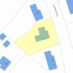 71 Quinobequin Rd, Newton, MA 02462 plot plan