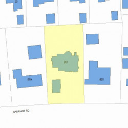 811 Commonwealth Ave, Newton, MA 02459 plot plan