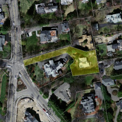 166 Chestnut St, Newton, MA 02465 aerial view