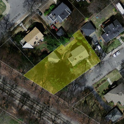 121 Carver Rd, Newton, MA 02461 aerial view