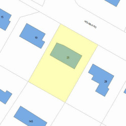 25 Holman Rd, Newton, MA 02466 plot plan