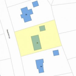 38 Gammons Rd, Newton, MA 02468 plot plan