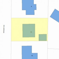 12 Ridgeway Ter, Newton, MA 02461 plot plan