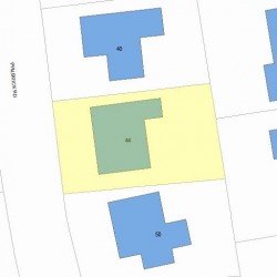 44 Philbrick Rd, Newton, MA 02459 plot plan