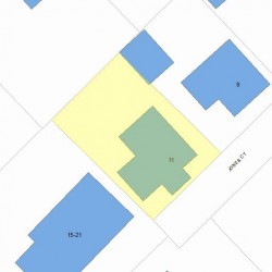 11 Jones Ct, Newton, MA 02458 plot plan