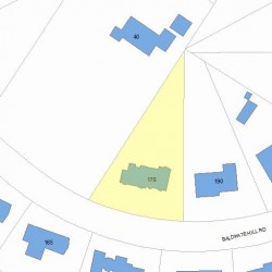 178 Baldpate Hill Rd, Newton, MA 02459 plot plan