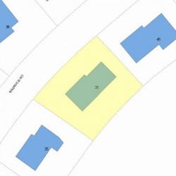 35 Brandeis Rd, Newton, MA 02459 plot plan