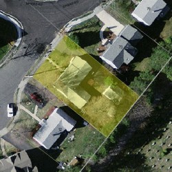 6 Caulfield Cir, Newton, MA 02459 aerial view