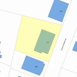 137 Charlesbank Rd, Newton, MA 02458 plot plan