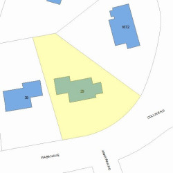 29 Waban Ave, Newton, MA 02468 plot plan