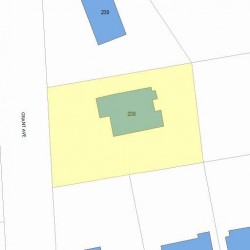238 Grant Ave, Newton, MA 02459 plot plan