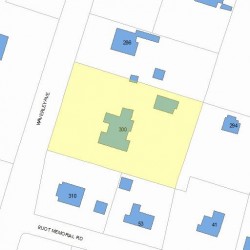 300 Waverley Ave, Newton, MA 02458 plot plan