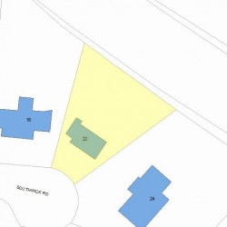 22 Southwick Rd, Newton, MA 02468 plot plan