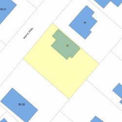 16 Maple Park, Newton, MA 02459 plot plan
