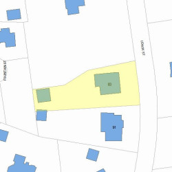 83 Lenox St, Newton, MA 02465 plot plan