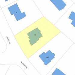 11 Jacobs Ter, Newton, MA 02459 plot plan