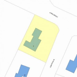 5 Grayson Ln, Newton, MA 02462 plot plan