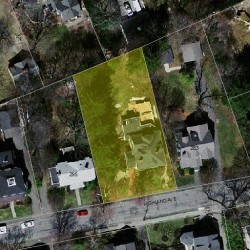 289 Highland Ave, Newton, MA 02465 aerial view