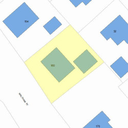 160 Waltham St, Newton, MA 02465 plot plan