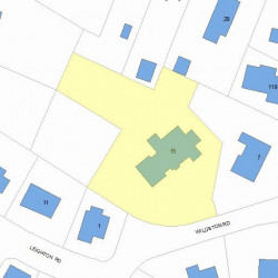 15 Williston Rd, Newton, MA 02466 plot plan