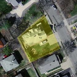 15 Boylston Rd, Newton, MA 02461 aerial view