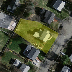 12 Elmhurst Rd, Newton, MA 02458 aerial view