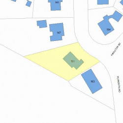 151 Plymouth Rd, Newton, MA 02461 plot plan