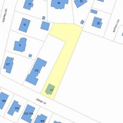 167 Derby St, Newton, MA 02465 plot plan