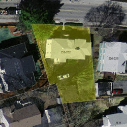 232 Cabot St, Newton, MA 02460 aerial view