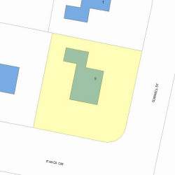 9 Cornell St, Newton, MA 02462 plot plan