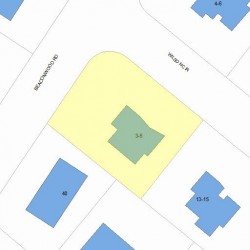 5 Wilson Cir, Newton, MA 02461 plot plan