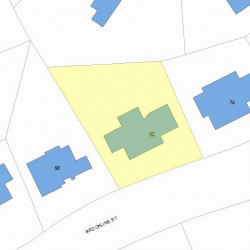 82 Brookline St, Newton, MA 02467 plot plan