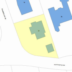 22 Chamberlain Rd, Newton, MA 02458 plot plan