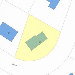 107 Day St, Newton, MA 02466 plot plan