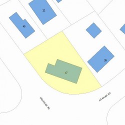 47 Agawam Rd, Newton, MA 02468 plot plan