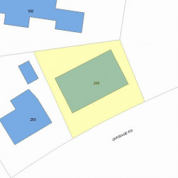 249 Commonwealth Ave, Newton, MA 02459 plot plan