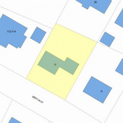 19 Merton St, Newton, MA 02458 plot plan