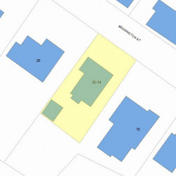 12 Bennington St, Newton, MA 02458 plot plan