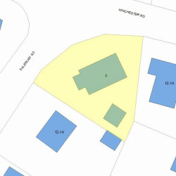 6 Salisbury Rd, Newton, MA 02458 plot plan