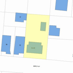 13 Beech St, Newton, MA 02458 plot plan