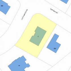 8 Cottonwood Rd, Newton, MA 02459 plot plan