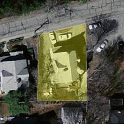 50 Bowers St, Newton, MA 02460 aerial view