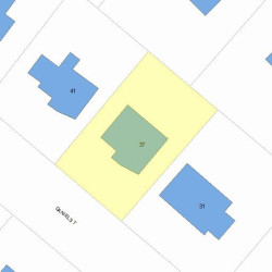 37 Daniel St, Newton, MA 02459 plot plan