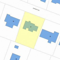 25 Gordon Rd, Newton, MA 02468 plot plan