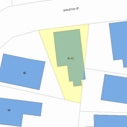 40 Carleton St, Newton, MA 02458 plot plan