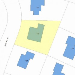 178 Kirkstall Rd, Newton, MA 02460 plot plan