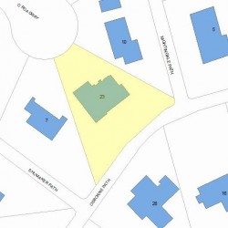 23 Osborne Path, Newton, MA 02459 plot plan